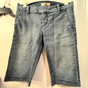 Juicy Couture Blue Women's Slightly Distressed Bermuda Shorts